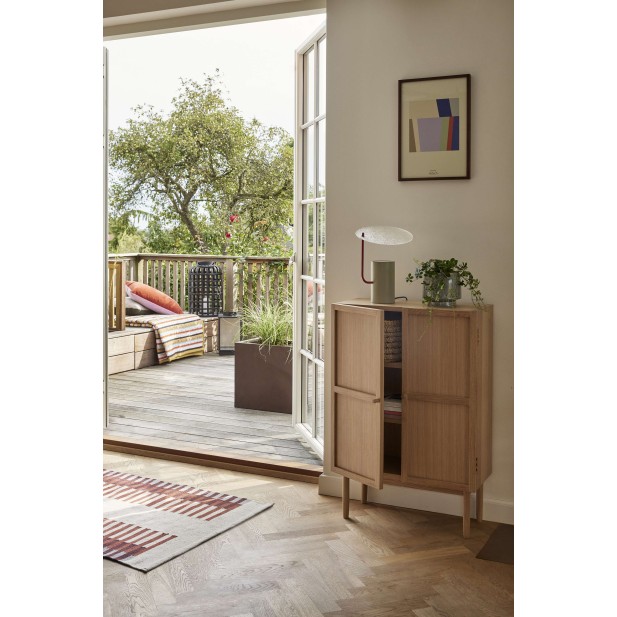 Aparador CANDOUR, Roble / Chapa Roble Natural - Hübsch. Vackart