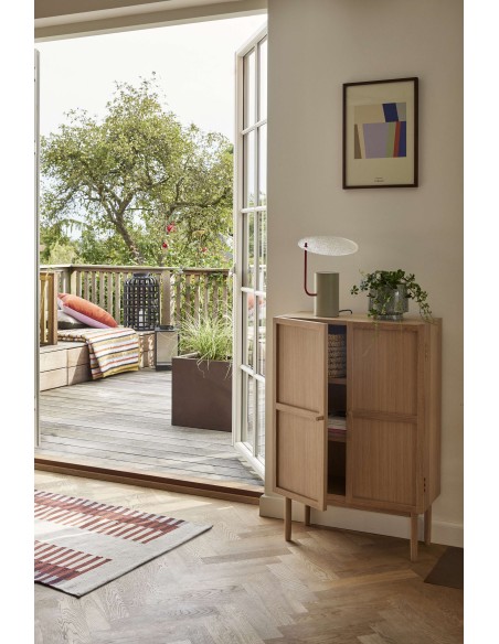 Aparador CANDOUR, Roble / Chapa Roble Natural - Hübsch. Vackart