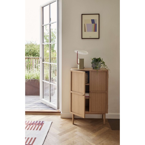 Aparador CANDOUR, Roble / Chapa Roble Natural - Hübsch. Vackart