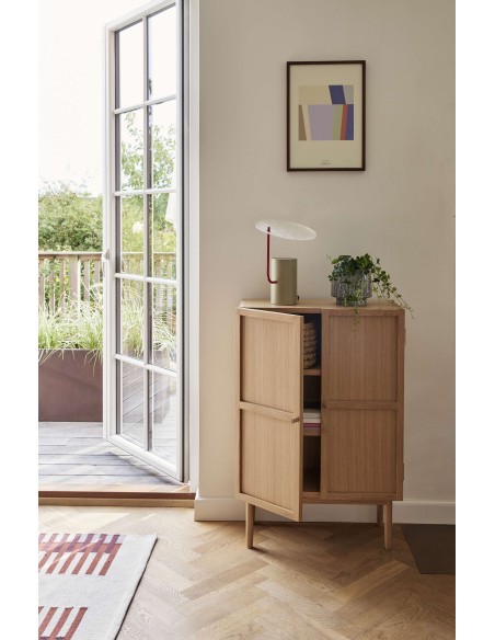 Aparador CANDOUR, Roble / Chapa Roble Natural - Hübsch. Vackart