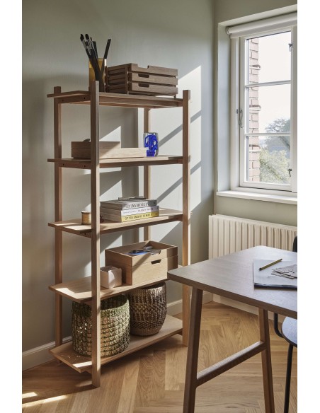 Estantería EPOCH, Roble / Chapa Roble Natural - Hübsch. Vackart