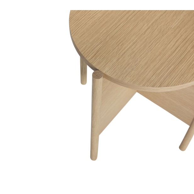 Mesa Auxiliar HERITAGE, Roble / Chapa Roble Natural - Hübsch. Vackart