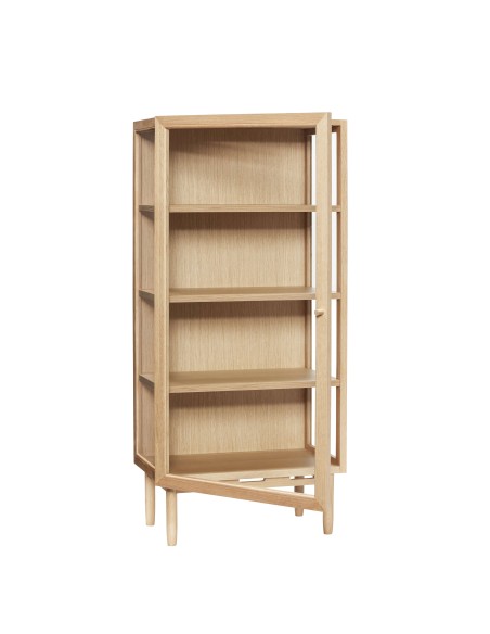 Vitrina KAISER, Roble Natural / Cristal - Hübsch. Vackart