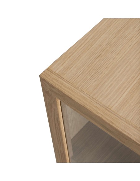 Vitrina KAISER, Roble Natural / Cristal - Hübsch. Vackart