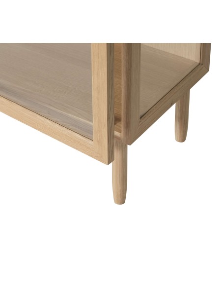 Vitrina KAISER, Roble Natural / Cristal - Hübsch. Vackart