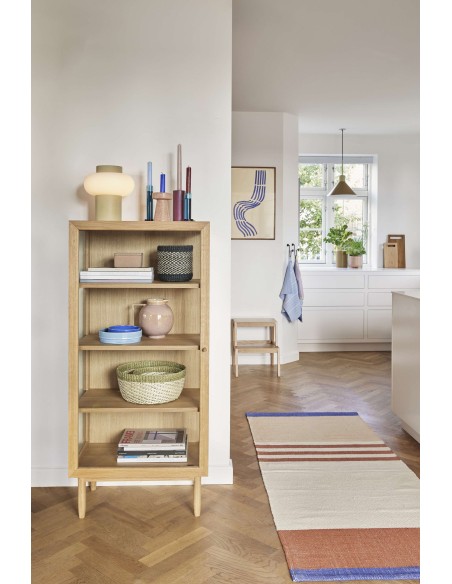 Vitrina KAISER, Roble Natural / Cristal - Hübsch. Vackart