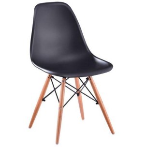 Silla Eames DSW negro,La Silla Eames es un icono del diseño, de estilo intemporal.