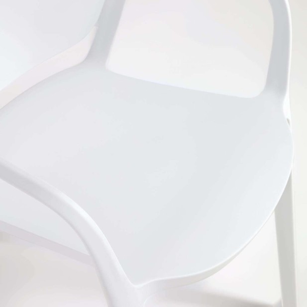 Silla 100% de exterior ANIA blanco - Kave Home Silla 100% de exterior ANIA blanco - Kave Home