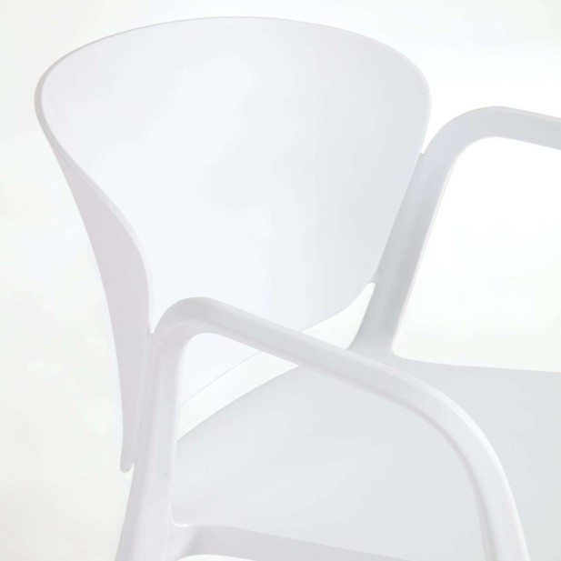 Silla 100% de exterior ANIA blanco - Kave Home Silla 100% de exterior ANIA blanco - Kave Home