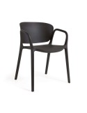 Silla 100% de exterior ANIA negro - Kave Home