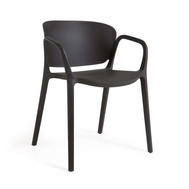 Silla 100% de exterior ANIA negro - Kave Home