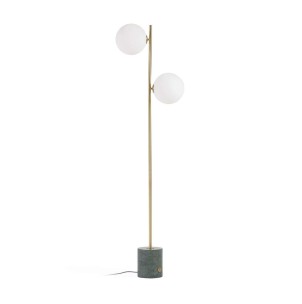 Lámpara de pie Lonela de mármol con acabado verde - Kave Home; Vackart. AB0521PR19. Los mejores muebles de diseño de la marca Kave Home