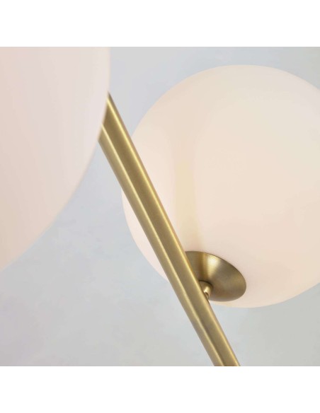 Lámpara de pie Lonela de mármol con acabado verde - Kave Home