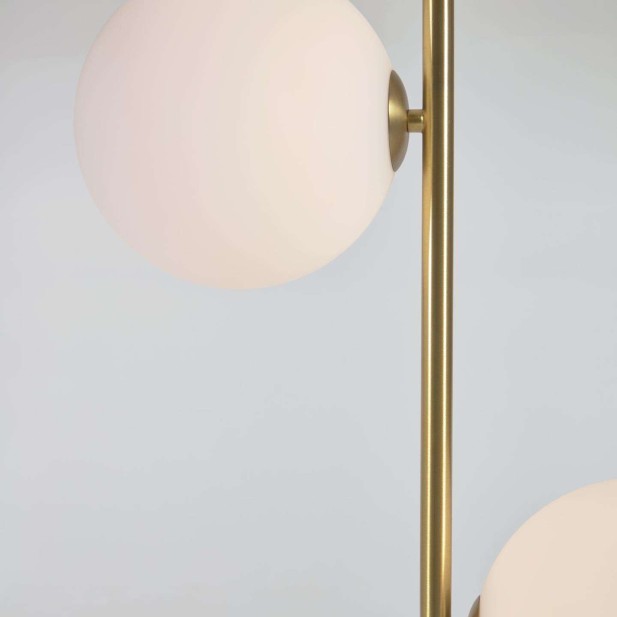 Lámpara de pie Lonela de mármol con acabado verde - Kave Home Lámpara de pie Lonela de mármol con acabado verde - Kave Home