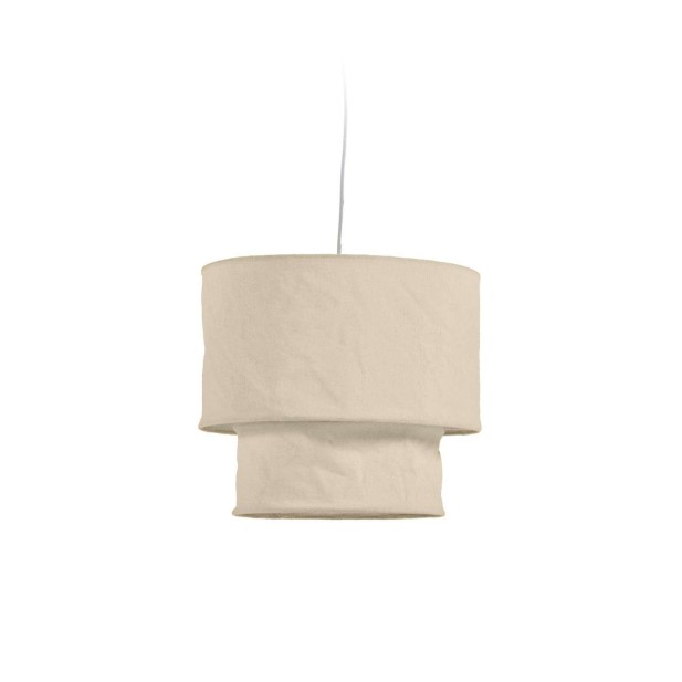 Pantalla de lámpara de techo Mariela de lino con acabado beige Ø 40 cm - Kave Home