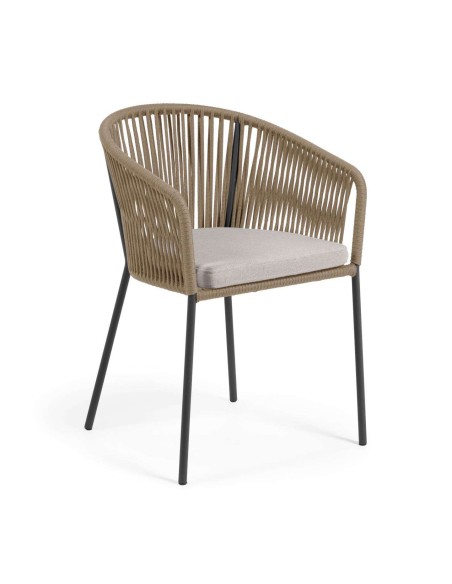 Silla YANET cuerda beige - Kave Home