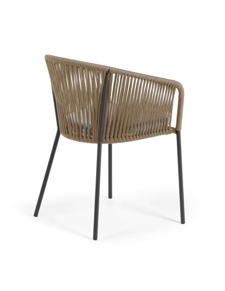 Silla YANET cuerda beige - Kave Home