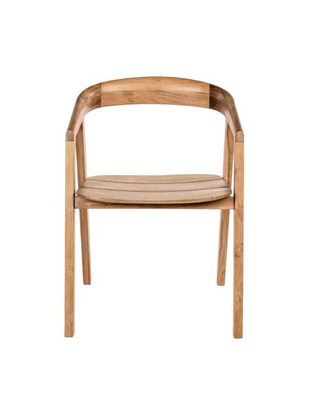Silla ARC EXTERIOR, Teca Reciclada Natural - Dareels. Vackart