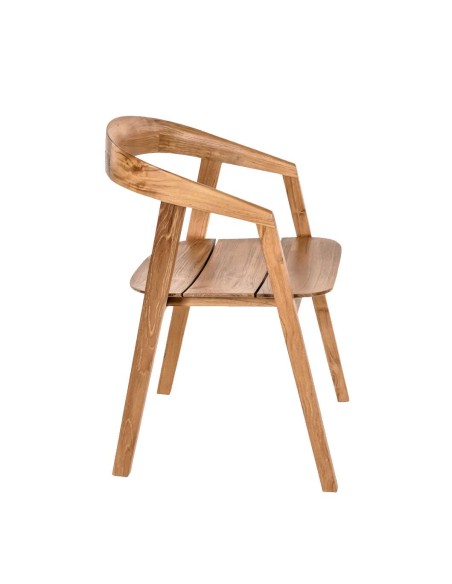 Silla ARC EXTERIOR, Teca Reciclada Natural - Dareels. Vackart