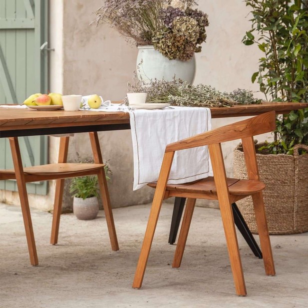 Silla ARC EXTERIOR, Teca Reciclada Natural - Dareels. Vackart Silla ARC EXTERIOR, Teca Reciclada Natural - Dareels. Vackart