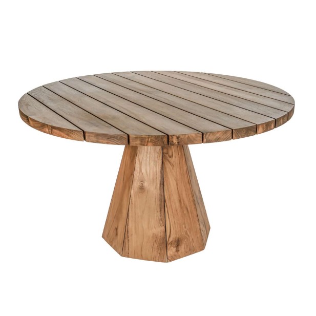 Mesa Exterior JATI WL Ø130 cm, Teca Reciclada - Dareels. Vackart Mesa Exterior JATI WL Ø130 cm, Teca Reciclada - Dareels. Vackart