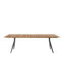 Mesa Exterior MAJESTI 240x100 de Comedor, Teca Reciclada - Dareels