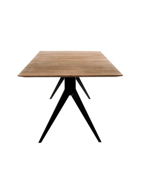 Mesa Exterior MAJESTI 240x100 de Comedor, Teca Reciclada - Dareels. Vackart