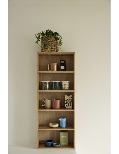 Estantería KAPPU, Chapa Roble Natural - Hübsch. Vackart