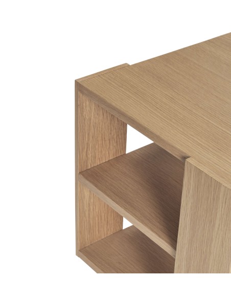 Mesa Auxiliar MERGE, Chapa Roble Natural - Hübsch. Vackart