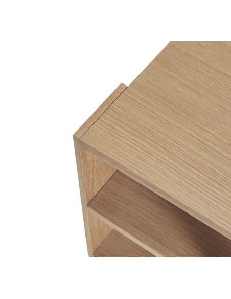 Mesa Auxiliar MERGE, Chapa Roble Natural - Hübsch. Vackart