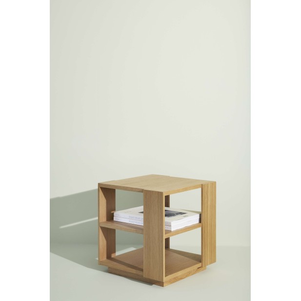 Mesa Auxiliar MERGE, Chapa Roble Natural - Hübsch. Vackart