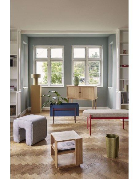 Mesa Auxiliar MERGE, Chapa Roble Natural - Hübsch. Vackart