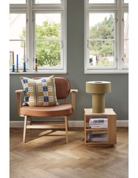 Mesa Auxiliar MERGE, Chapa Roble Natural - Hübsch. Vackart