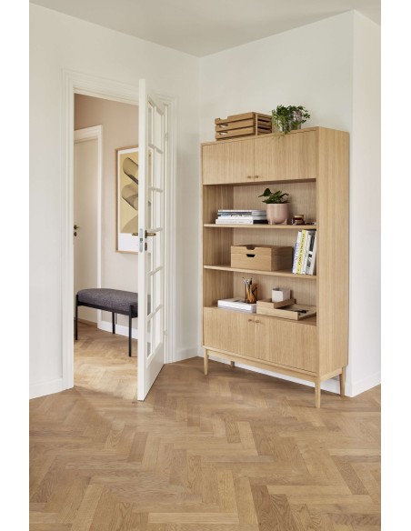 Estantería PRIME, Roble Natural - Hübsch. Vackart