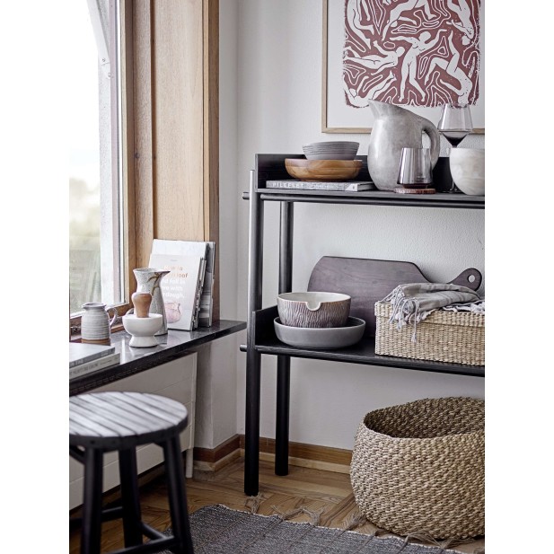 Taburete BILBO, Bambú Negro - Bloomingville. Vackart