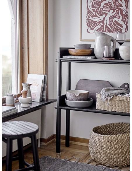 Taburete BILBO, Bambú Negro - Bloomingville. Vackart