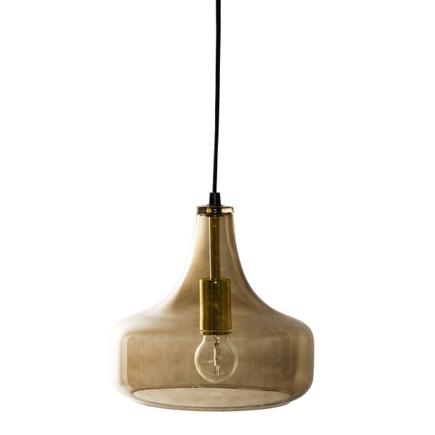 Lámpara de Techo YUSER, Cristal Marrón - Bloomingville. Vackart