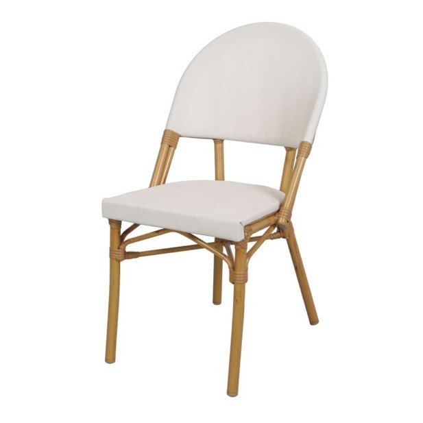 Silla KONRAD, Metal / Poliéster Beige. Vackart