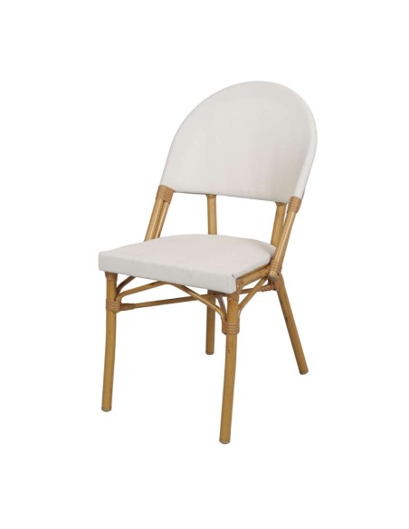 Silla KONRAD, Metal / Poliéster Beige. Vackart