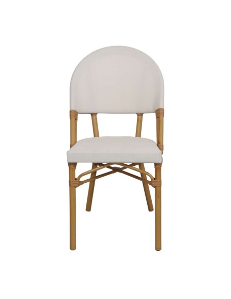 Silla KONRAD, Metal / Poliéster Beige. Vackart