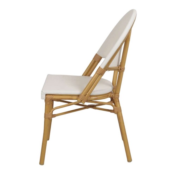 Silla KONRAD, Metal / Poliéster Beige. Vackart
