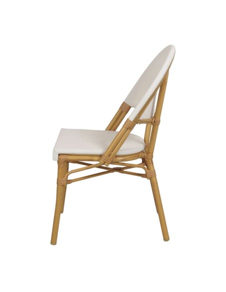 Silla KONRAD, Metal / Poliéster Beige. Vackart