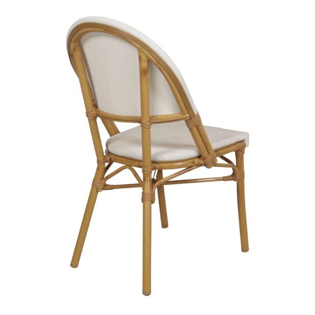 Silla KONRAD, Metal / Poliéster Beige. Vackart