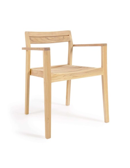 Silla de exterior Victoire, teca - Kave Home, Vackart CC6125M47