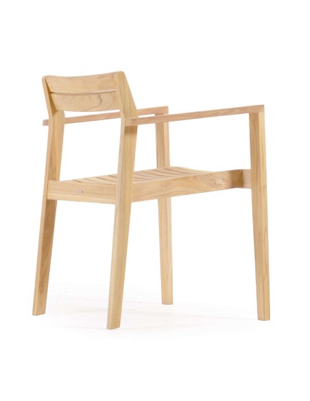 Silla de exterior Victoire, teca - Kave Home, Vackart CC6125M47