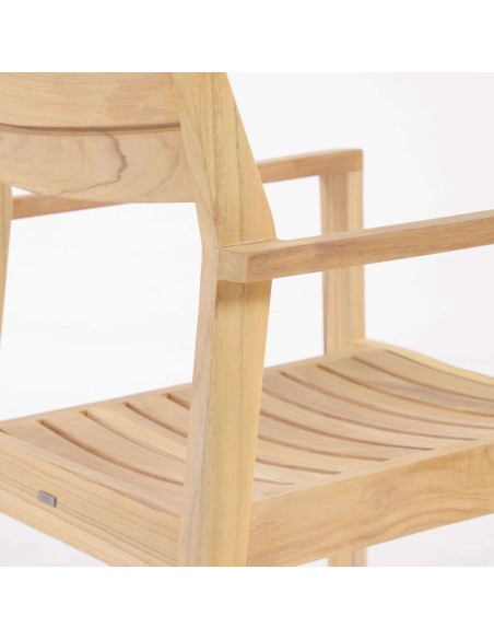 Silla de exterior Victoire, teca - Kave Home, Vackart CC6125M47