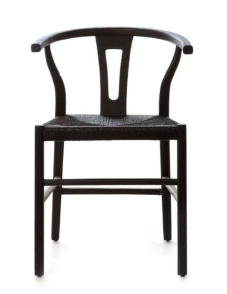 Silla ROB, Teca Reciclada / Cuerda Negra - Dareels. Vackart