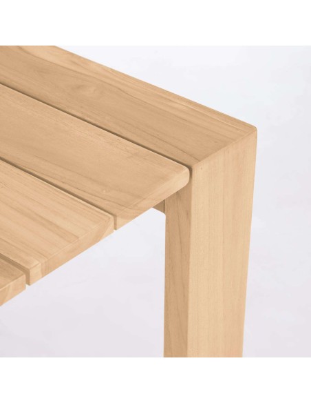 Mesa de exterior Victoire 240 x 110 cm madera maciza de teca - Kave Home