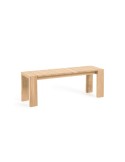 Banco de exterior Victoire 135 cm madera maciza de teca - Kave Home