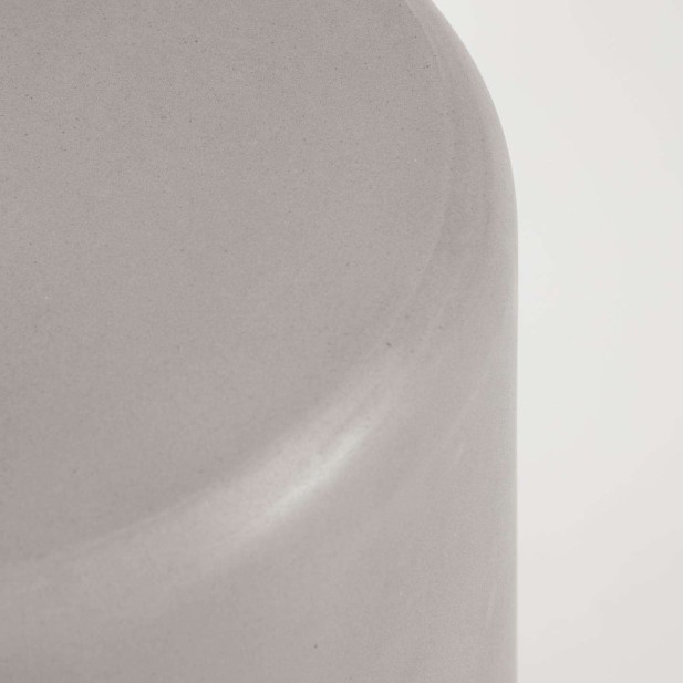 Reposapiés de exterior Taimi  Ø 35 cm cemento - Kave Home Reposapiés de exterior Taimi  Ø 35 cm cemento - Kave Home